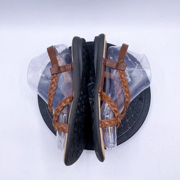 BOC BORN  Concept Lauper Braided Thong Comfort Sandals Brown Size 8 - Picture 4 of 9